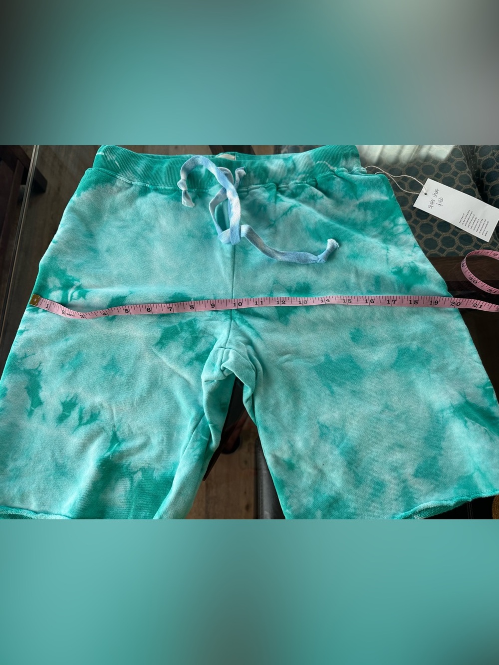 NWT Warm Fun Tie-Dye EMERALD Green SKATER Shorts SIZE medium - Picture 6 of 7